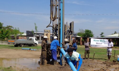 A boring rig in Malawi