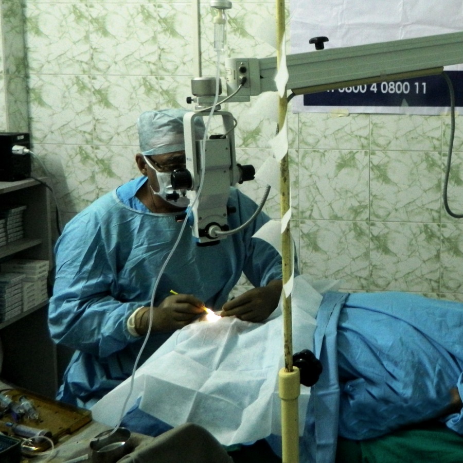 Free cataract operation in Asia