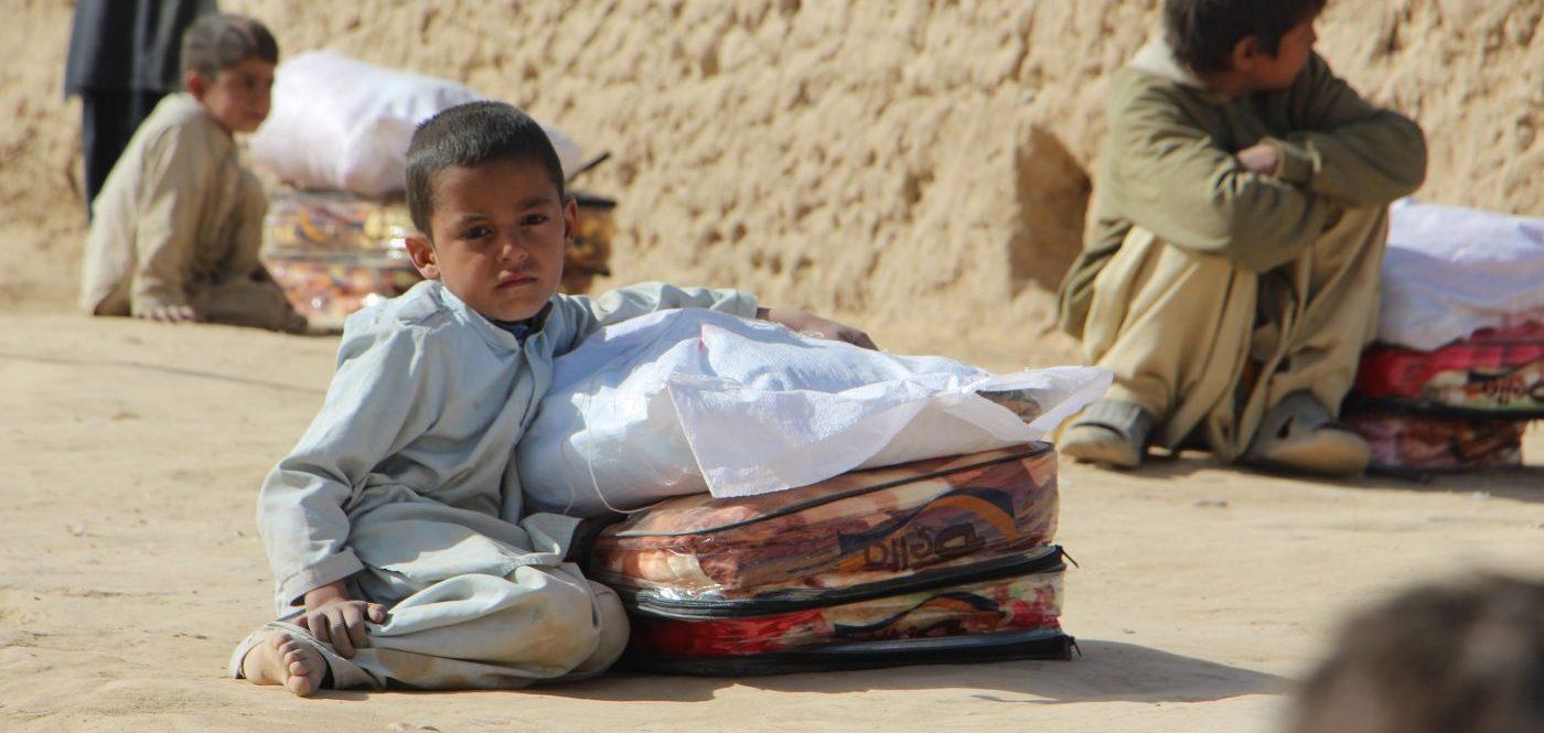 Blankets for a Child in Kandahar Afghanistan