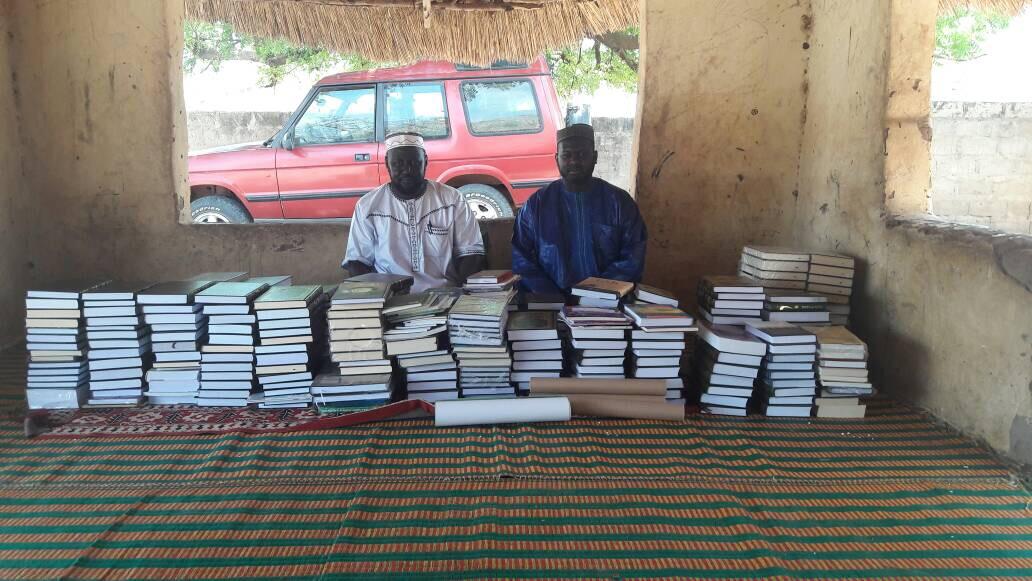 New books for a school in Gambia