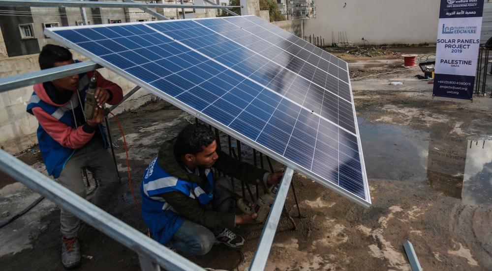 New Solar Panels for Gaza’s Schools