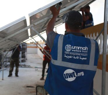 Solar Panel Installation at a School in Gaza