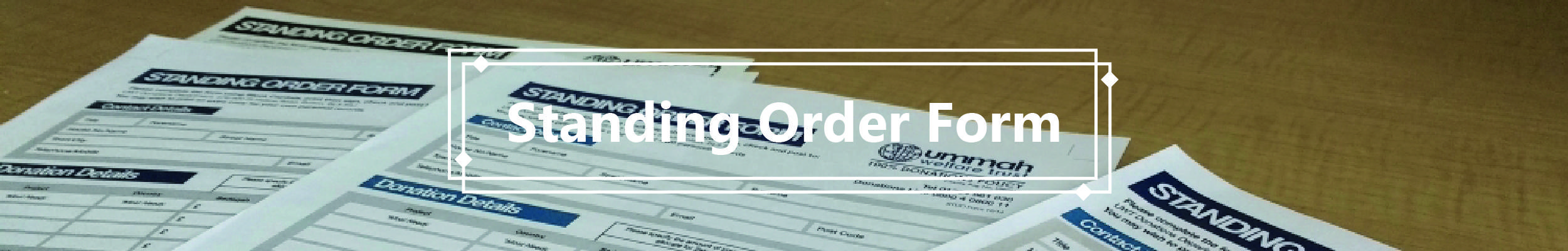 Standing Order Form