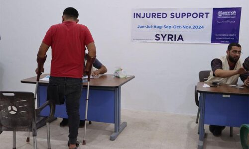 Syria Injured Support by Ummah Welfare Trust (UWT).