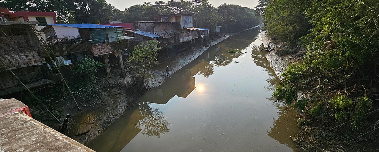 Rohingya families affected by floods