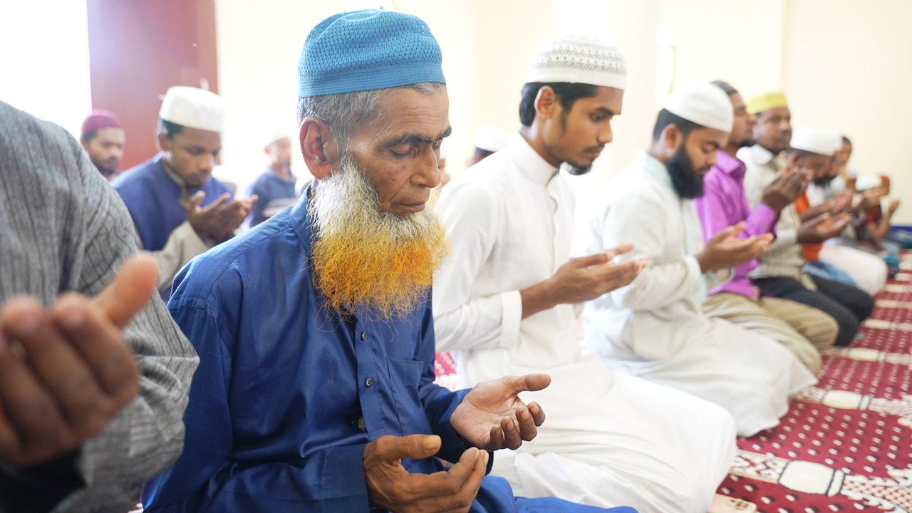 Masjid construction project in a community supported by Ummah Welfare Trust