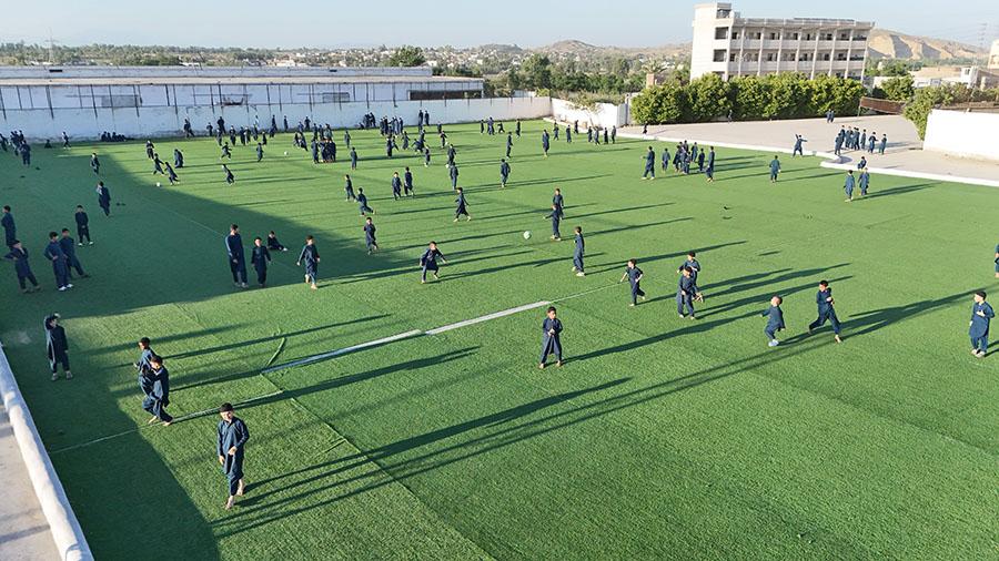 Academy students learning together